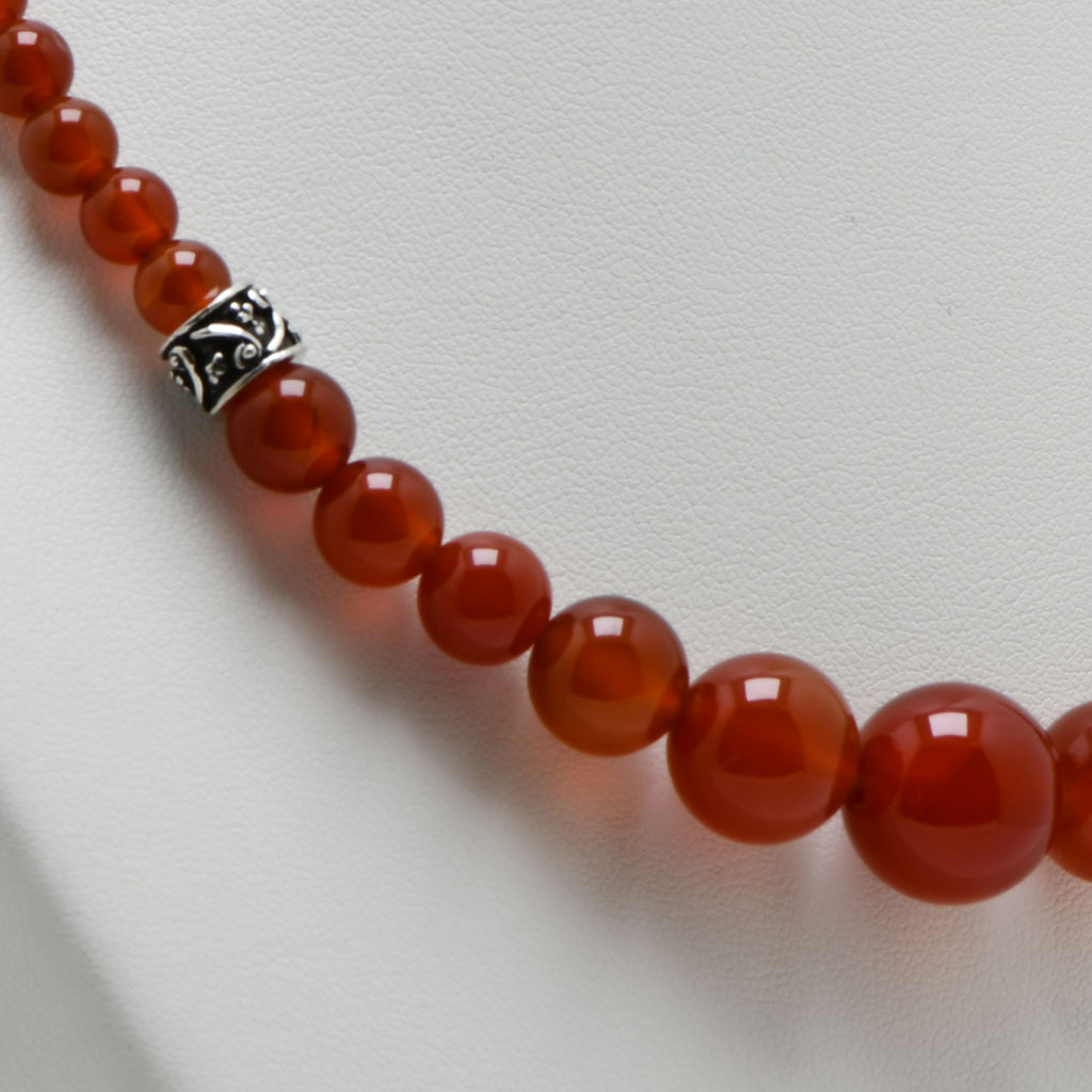 Collier en cornaline et Collier en cornaline et argent en argent